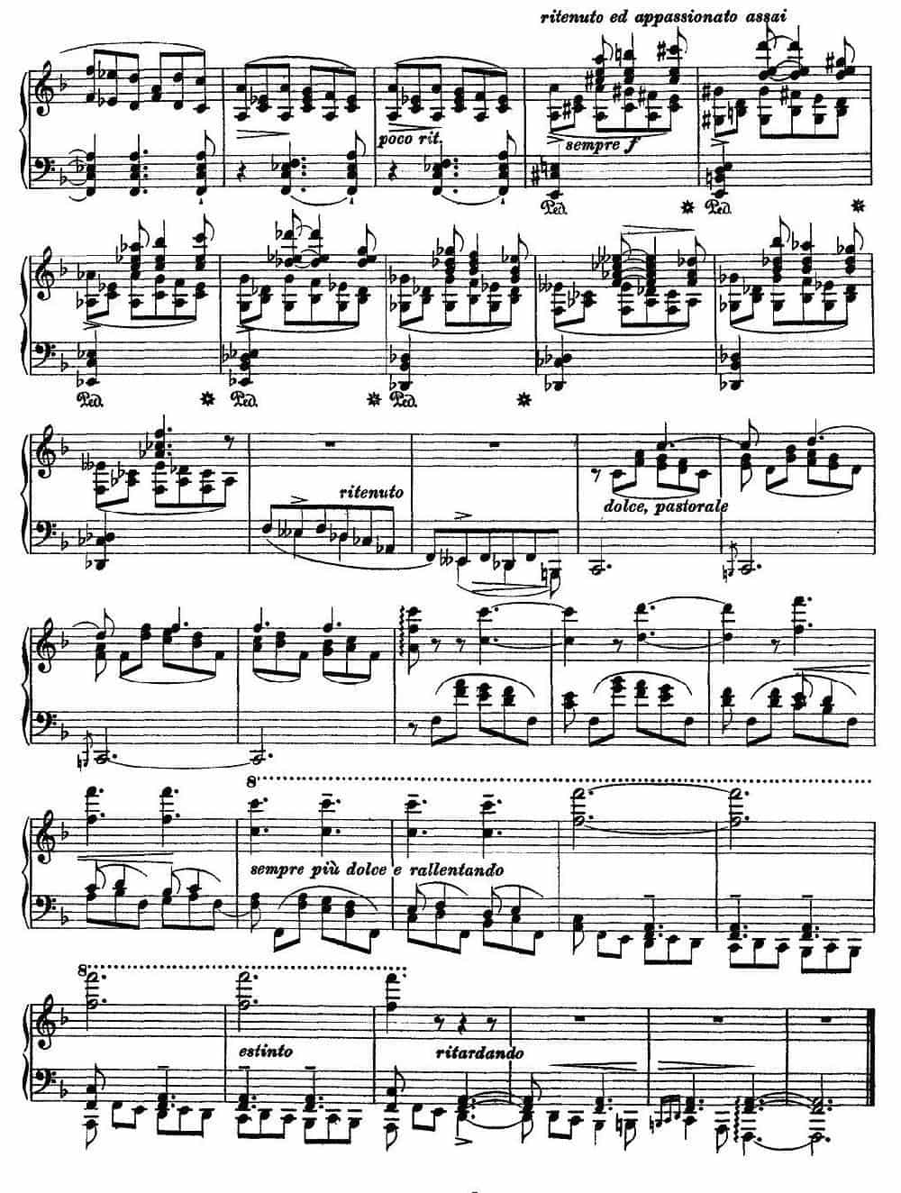 12首超级技巧练习曲：Paysage（风景） 钢琴乐谱_第3张