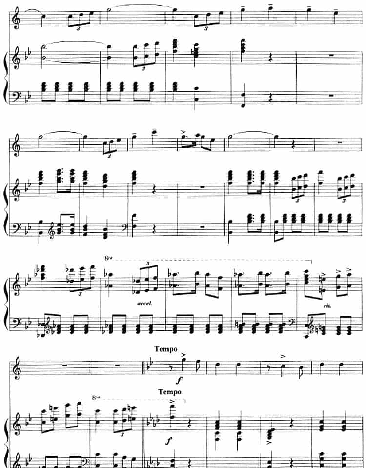 组曲《清水江畔》4.节庆（小号+钢琴伴奏） 铜管乐器谱_第4张