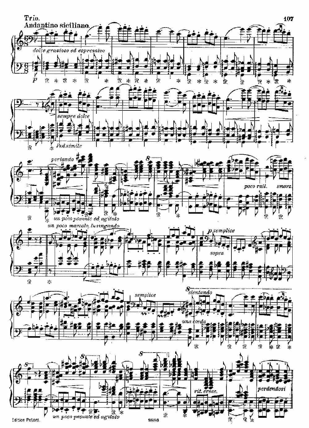 3首进行曲 S.426 No.3 钢琴乐谱_第4张