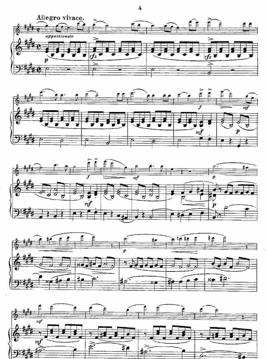 Opern-Transcriptionen.Op.45-1（长笛+钢琴伴奏） 长笛乐谱_第4张