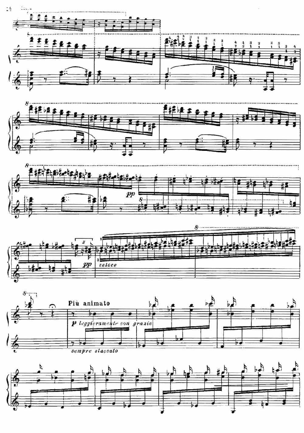 19 Rhapsodies Hongroises S.244  No.1（19首匈牙利狂想曲·第1首） 钢琴乐谱_第14张
