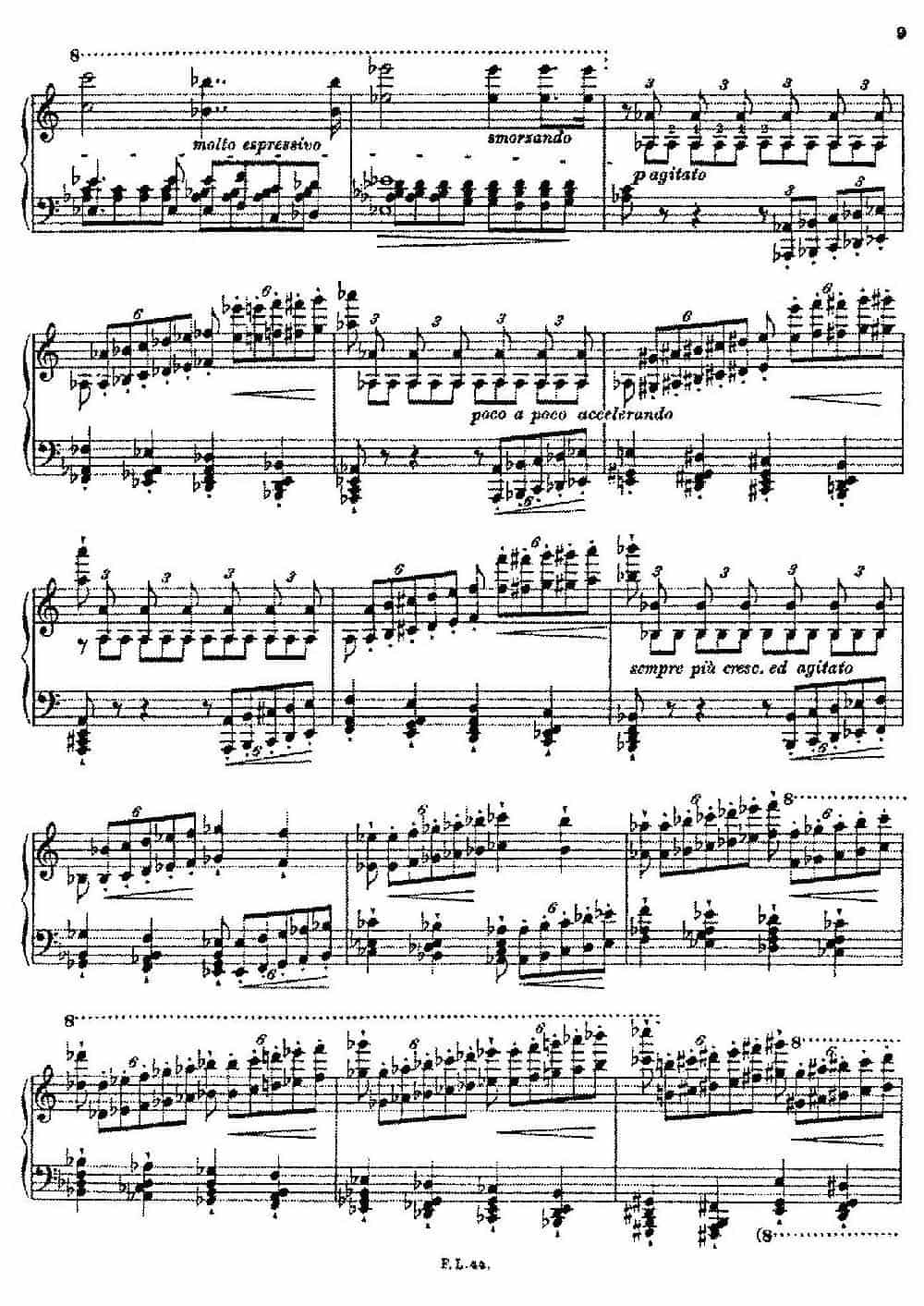 Album d'un Voyageur S.156（旅行者札记·第一册）（印象与诗篇·1. 里昂 Lyon） 钢琴乐谱_第5张