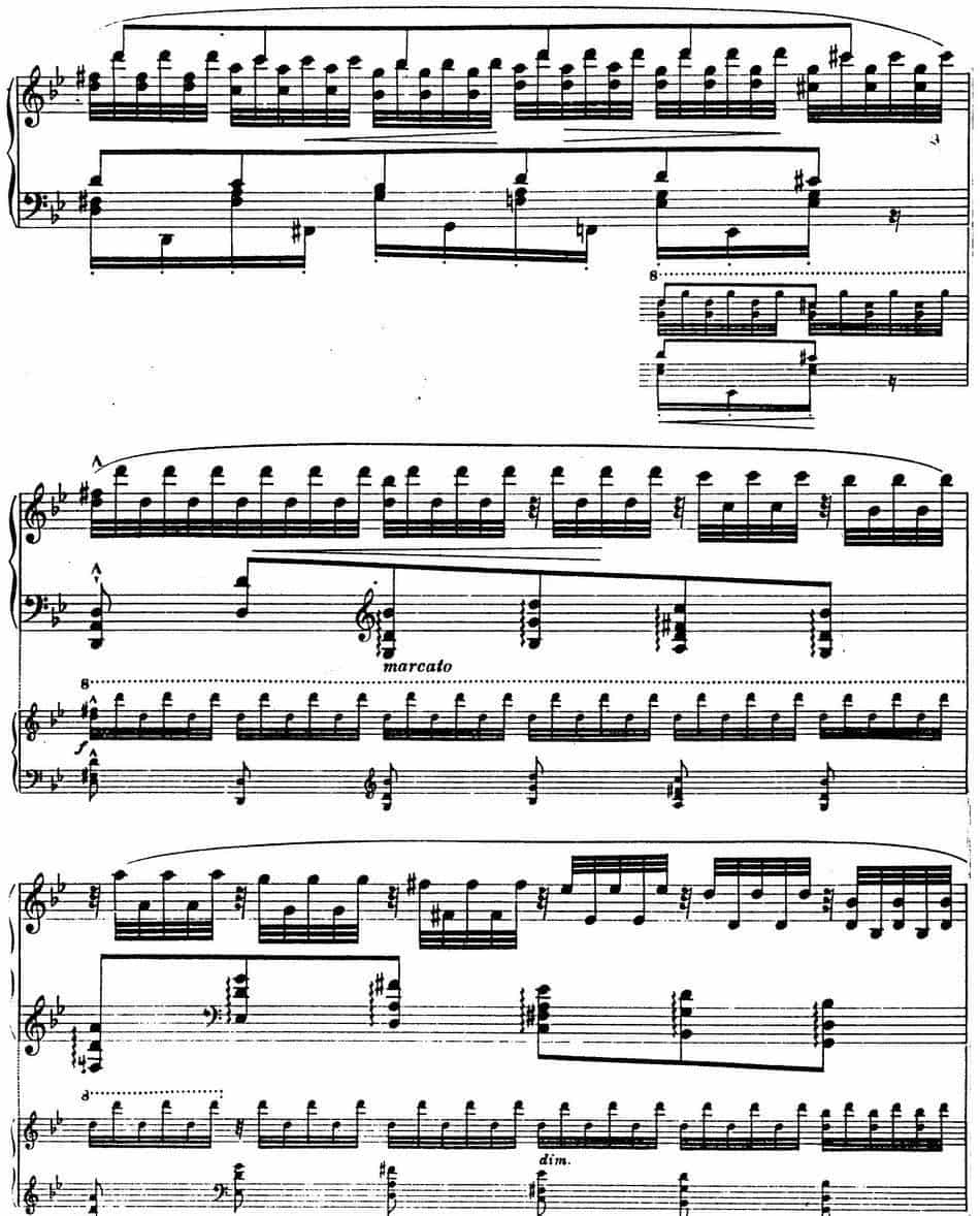 6首帕格尼尼大练习曲（Tremolo Etude Nr.1） 钢琴乐谱_第9张