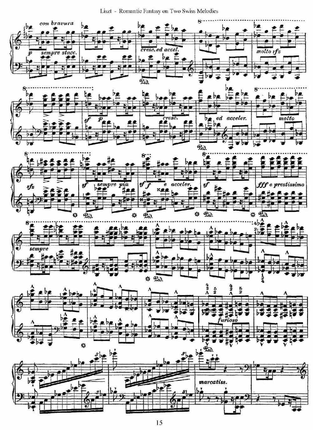 Romantic Fantasy on 2 Swiss Melodies Op.5(浪漫幻想曲) 钢琴乐谱_第15张