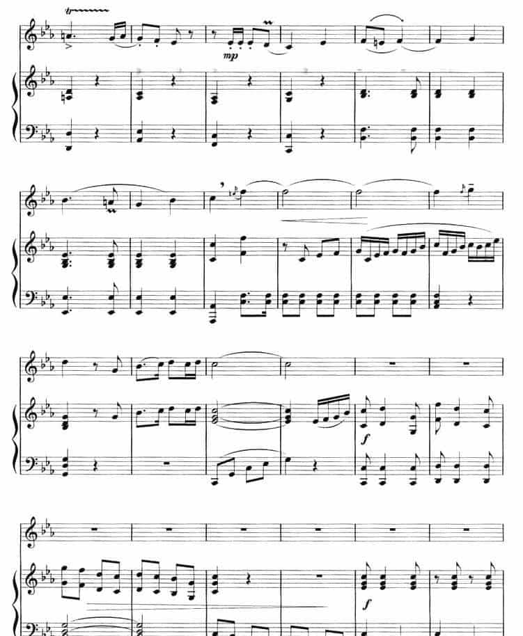 向往（曲笛+钢琴） 笛箫乐谱_第7张
