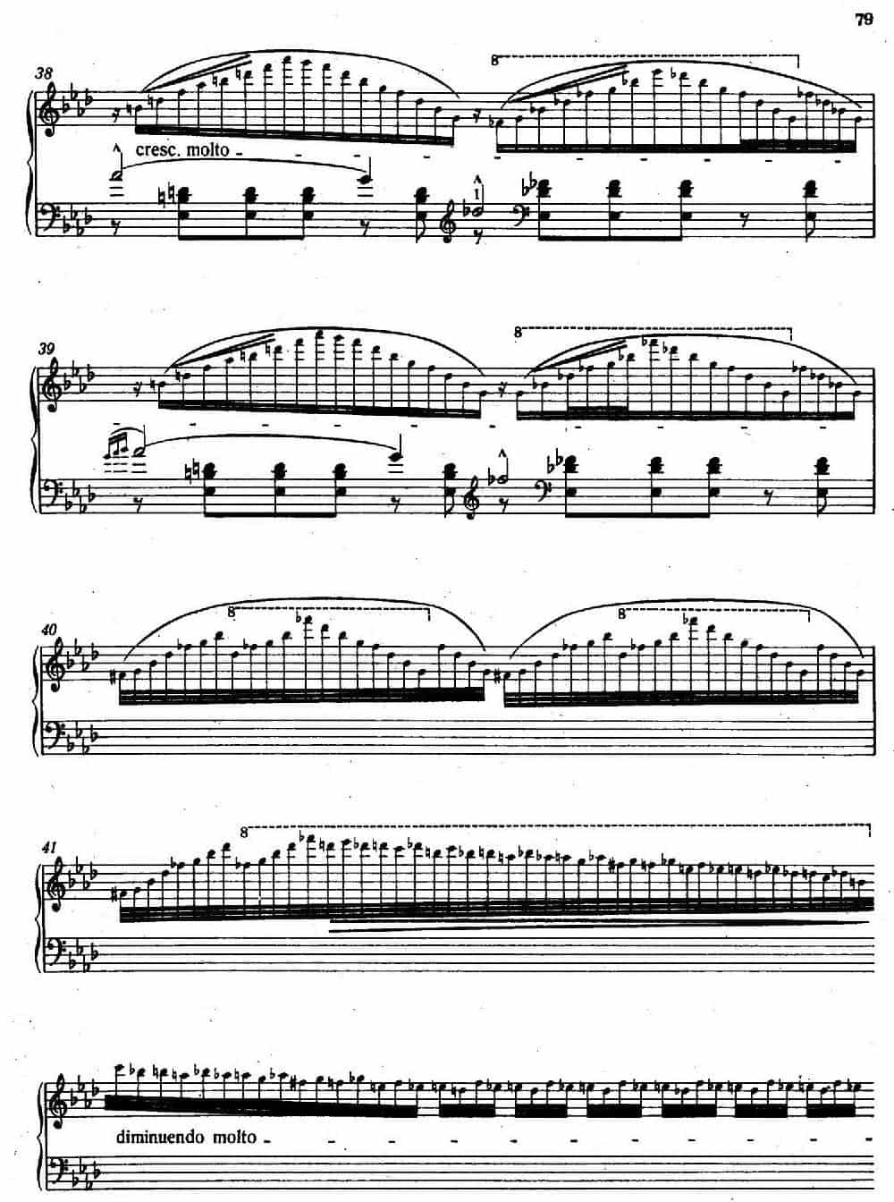 12 Etudes d'execution Transcendante S.139（12首超技练习曲·9） 钢琴乐谱_第6张