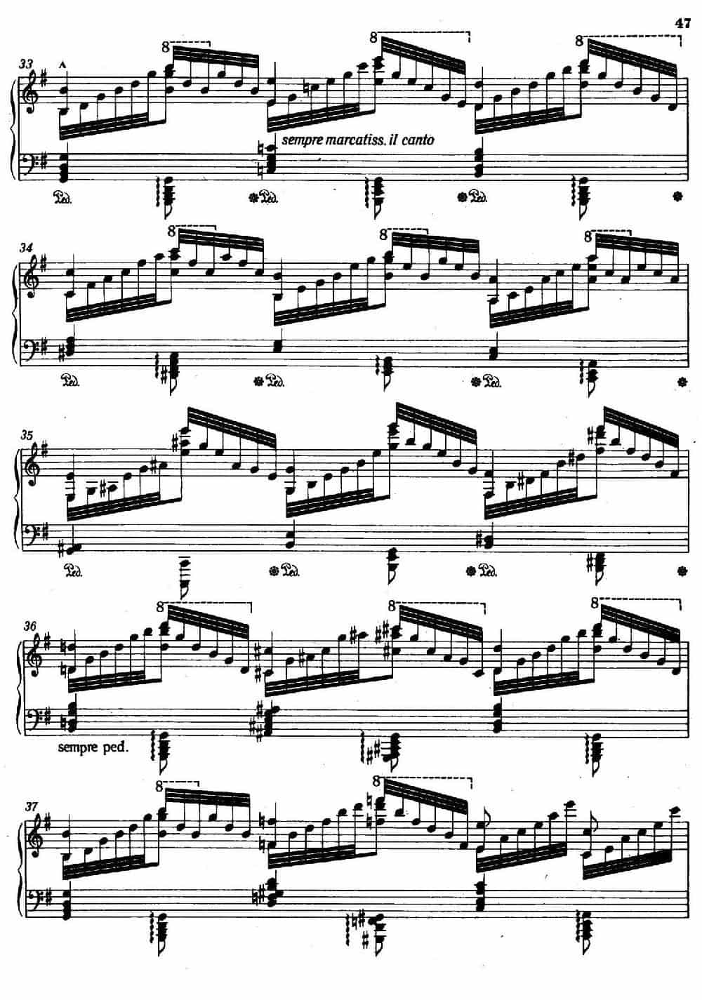 12 Etudes d'execution Transcendante S.139（12首超技练习曲·6） 钢琴乐谱_第6张