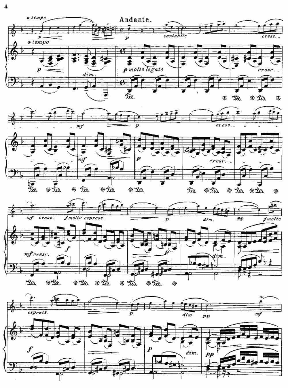 Fantaisies nationales. Suedois.（Op.59 No.4）（长笛+钢琴伴奏） 长笛乐谱_第2张