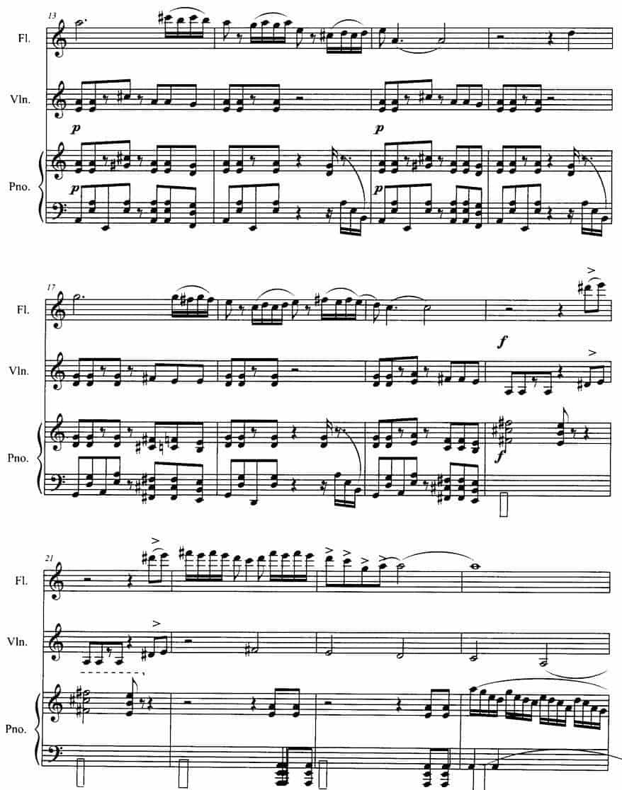 长笛与小提琴组曲：（四）乐舞四（带钢琴伴奏） 长笛乐谱_第2张