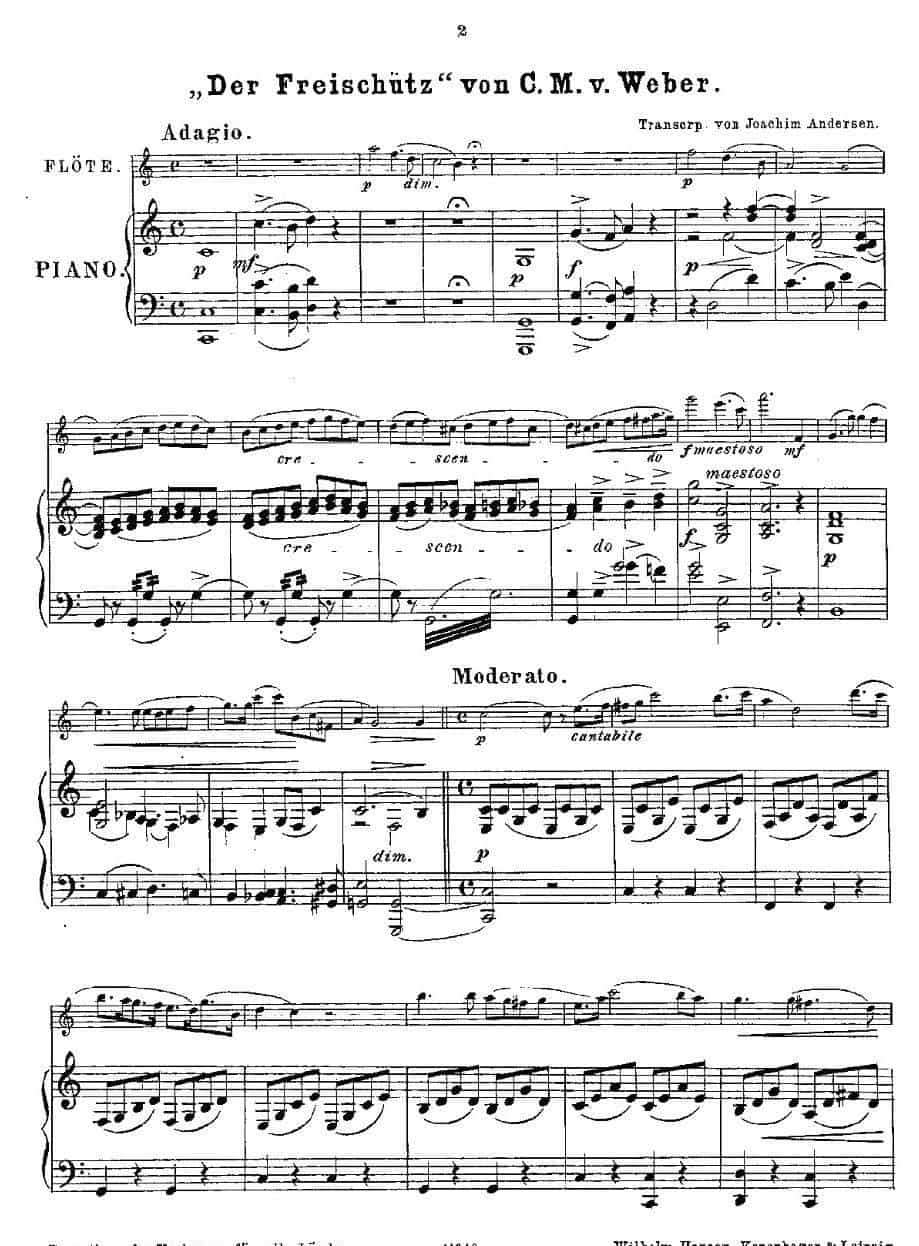 Opern-Transcriptionen.Op.45-7（长笛+钢琴伴奏） 长笛乐谱_第1张