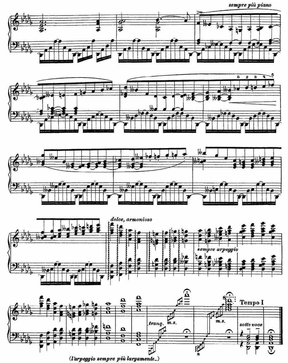 12首超级技巧练习曲：Harmonies du soir（夜之和谐） 钢琴乐谱_第8张
