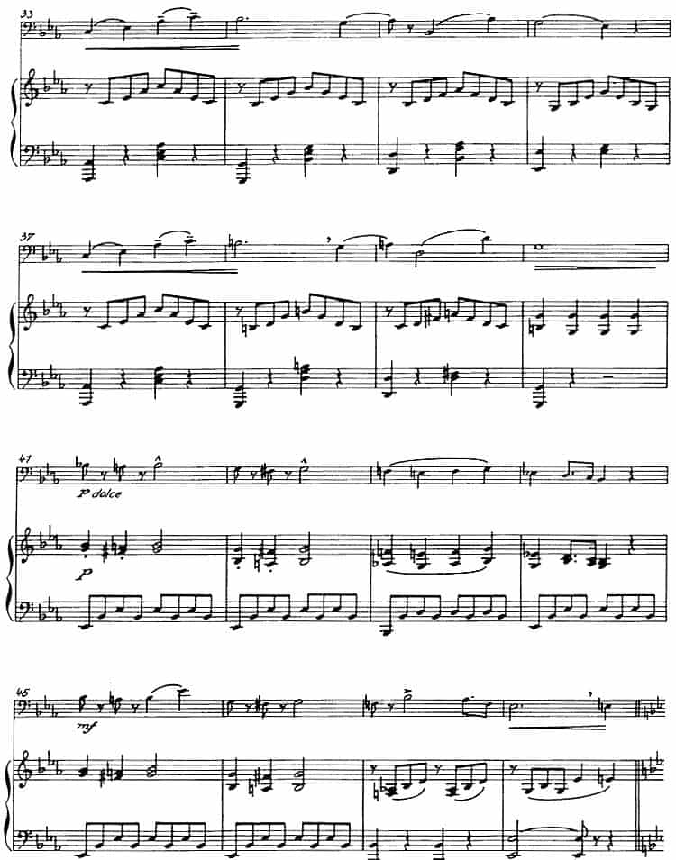 根据朱塞佩·孔科涅作品改编的四首旋律练习曲（长号+钢琴伴奏） 铜管乐器谱_第8张
