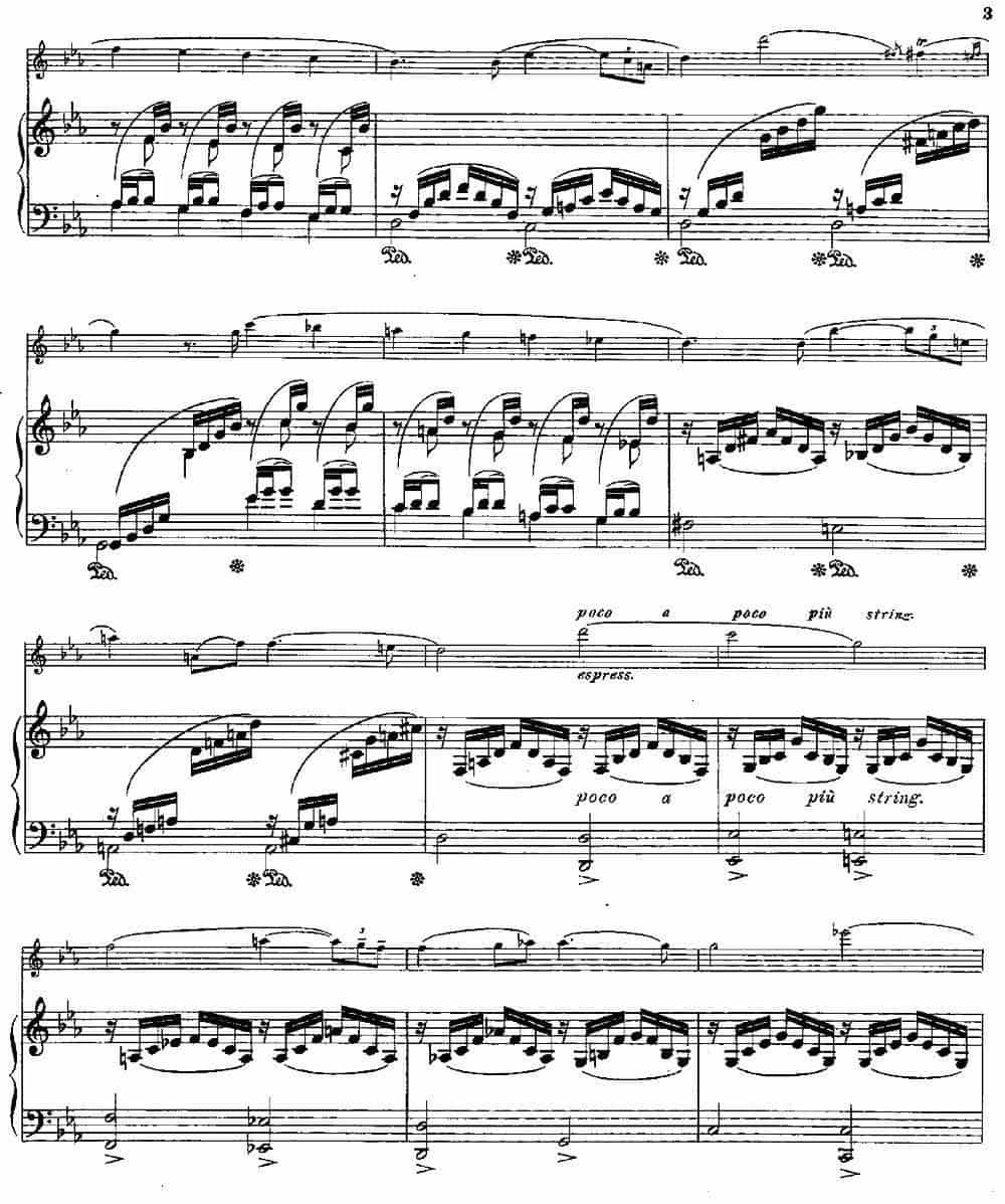 Le Calme（Op.57 No.1）（长笛+钢琴伴奏） 长笛乐谱_第2张