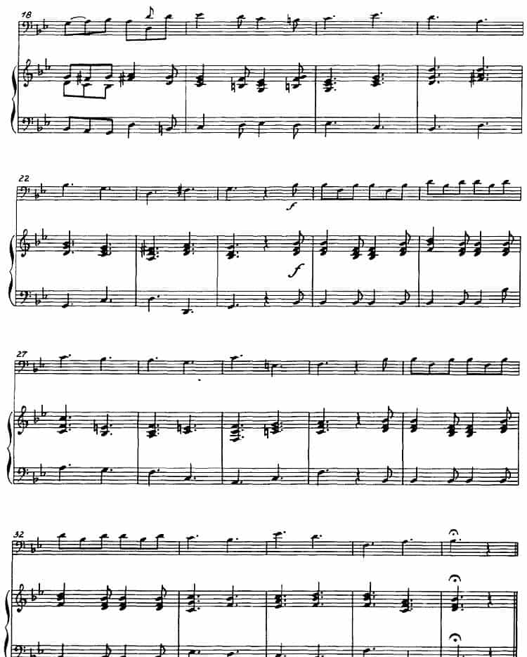 五首17和18世纪歌曲（长号+钢琴伴奏） 铜管乐器谱_第6张