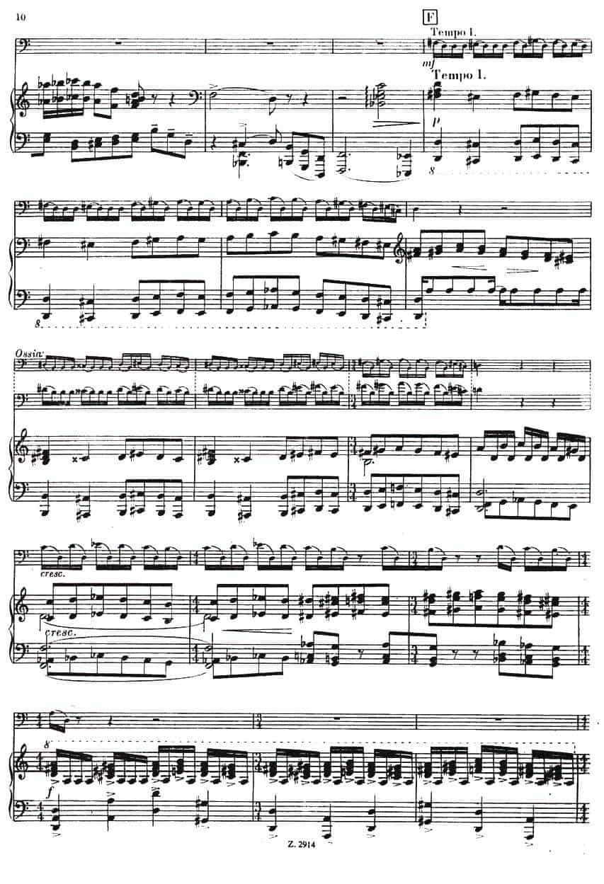 CONCERTINO（Ⅰ）（钢琴伴奏巴松协奏曲） 铜管乐器谱_第10张
