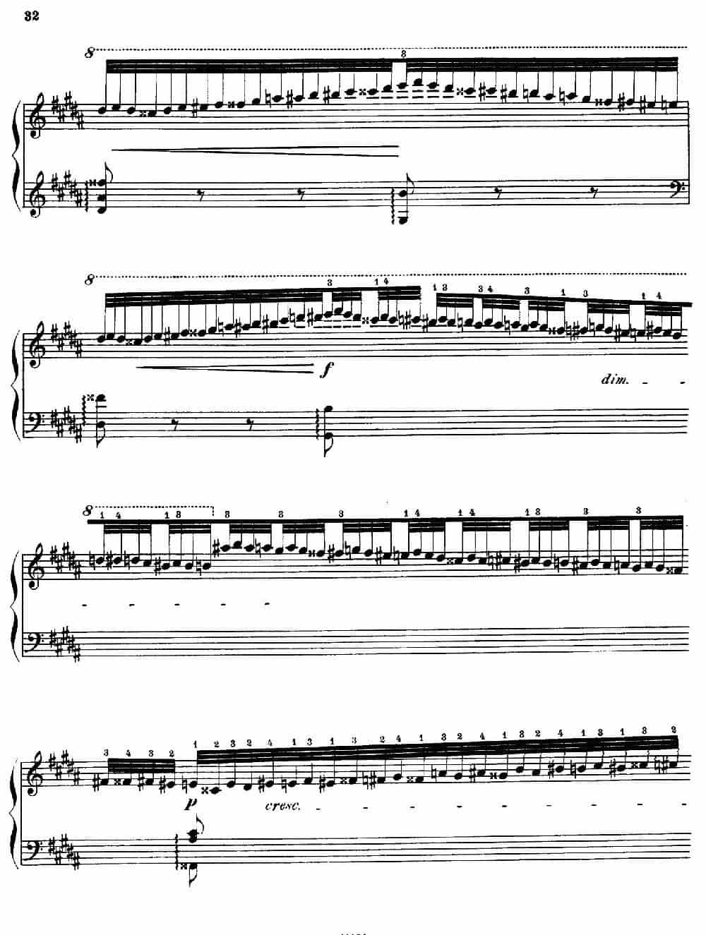 Paganini Etudes No.3 in G# （6首帕格尼尼大练习曲之Ⅲ） 钢琴乐谱_第8张