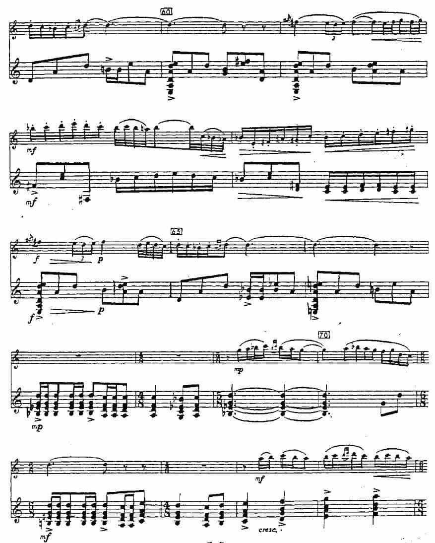 Cantos sierras（山脉之歌）（长笛+吉他） 长笛乐谱_第5张