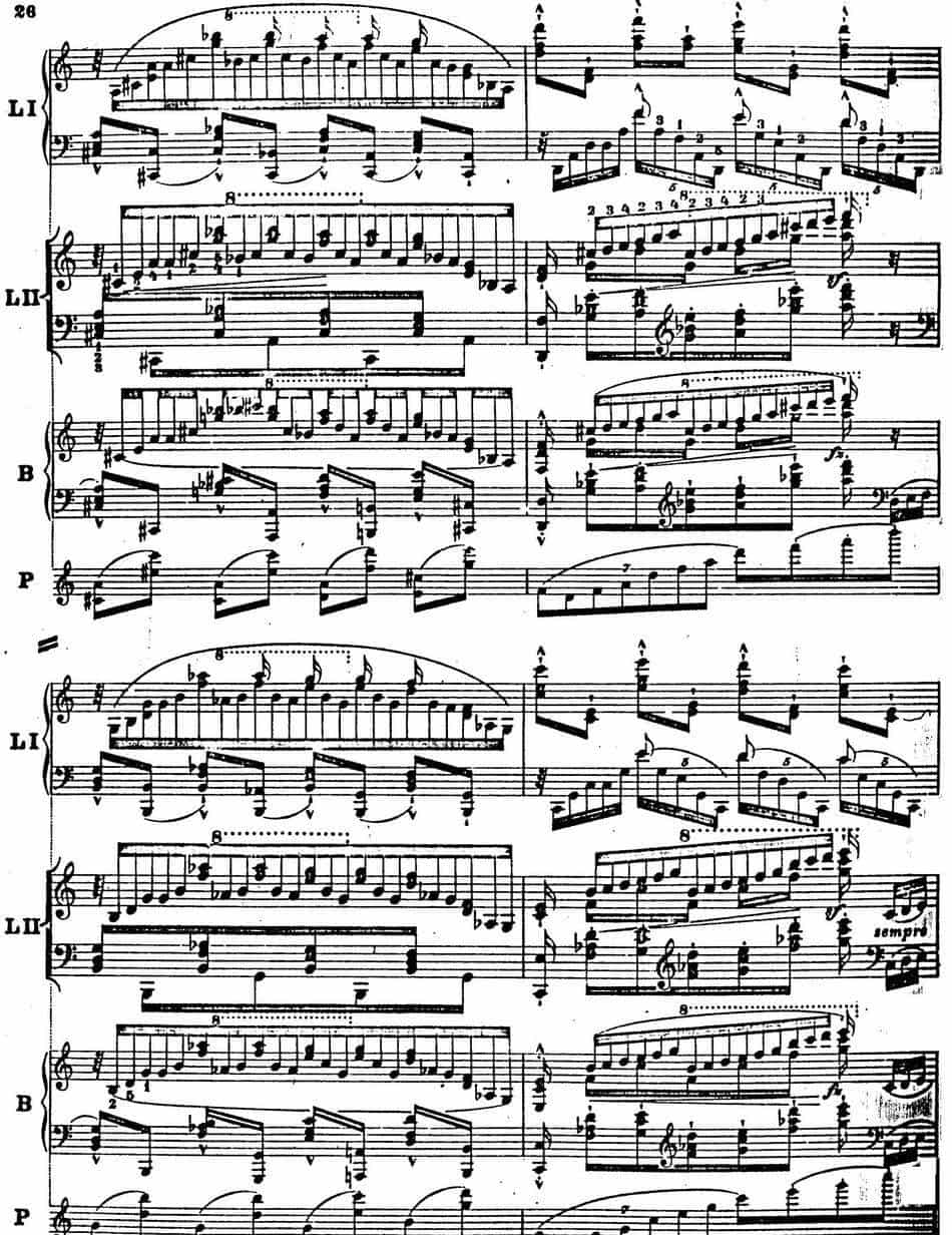 6首帕格尼尼大练习曲（Thema mit Variationen Etude Nr.6） 钢琴乐谱_第26张
