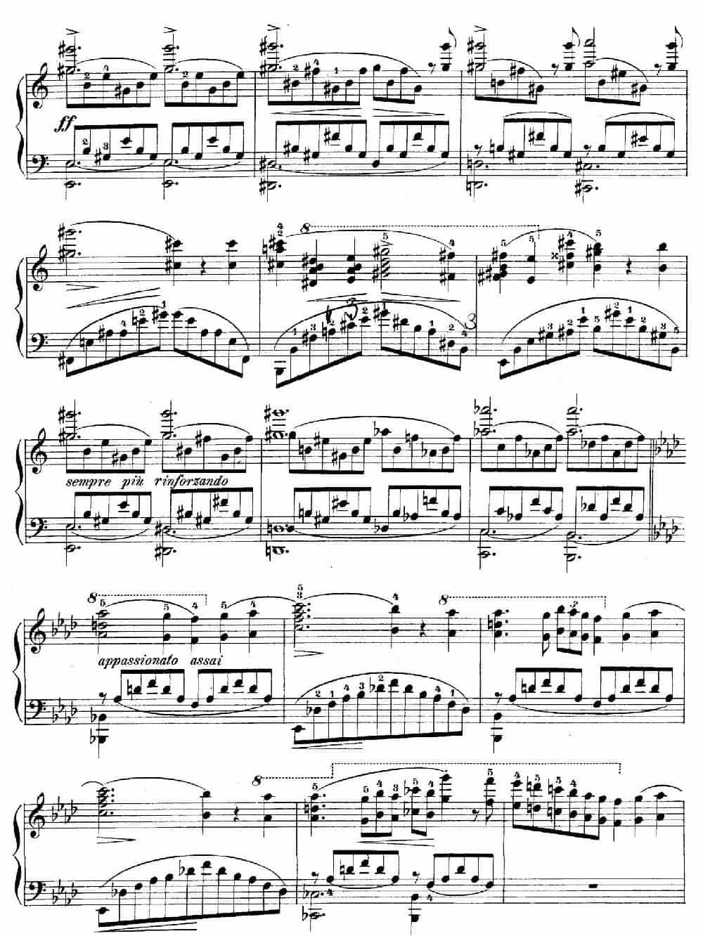 Notturnos S.541（3首夜曲“爱之梦”·3） 钢琴乐谱_第4张