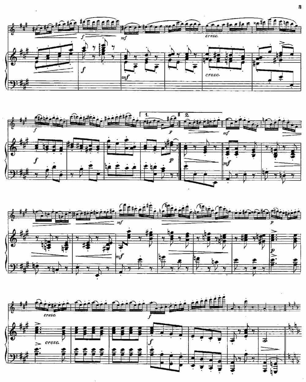 Le Tourbillon（Op.57 No.3）（长笛+钢琴伴奏） 长笛乐谱_第2张