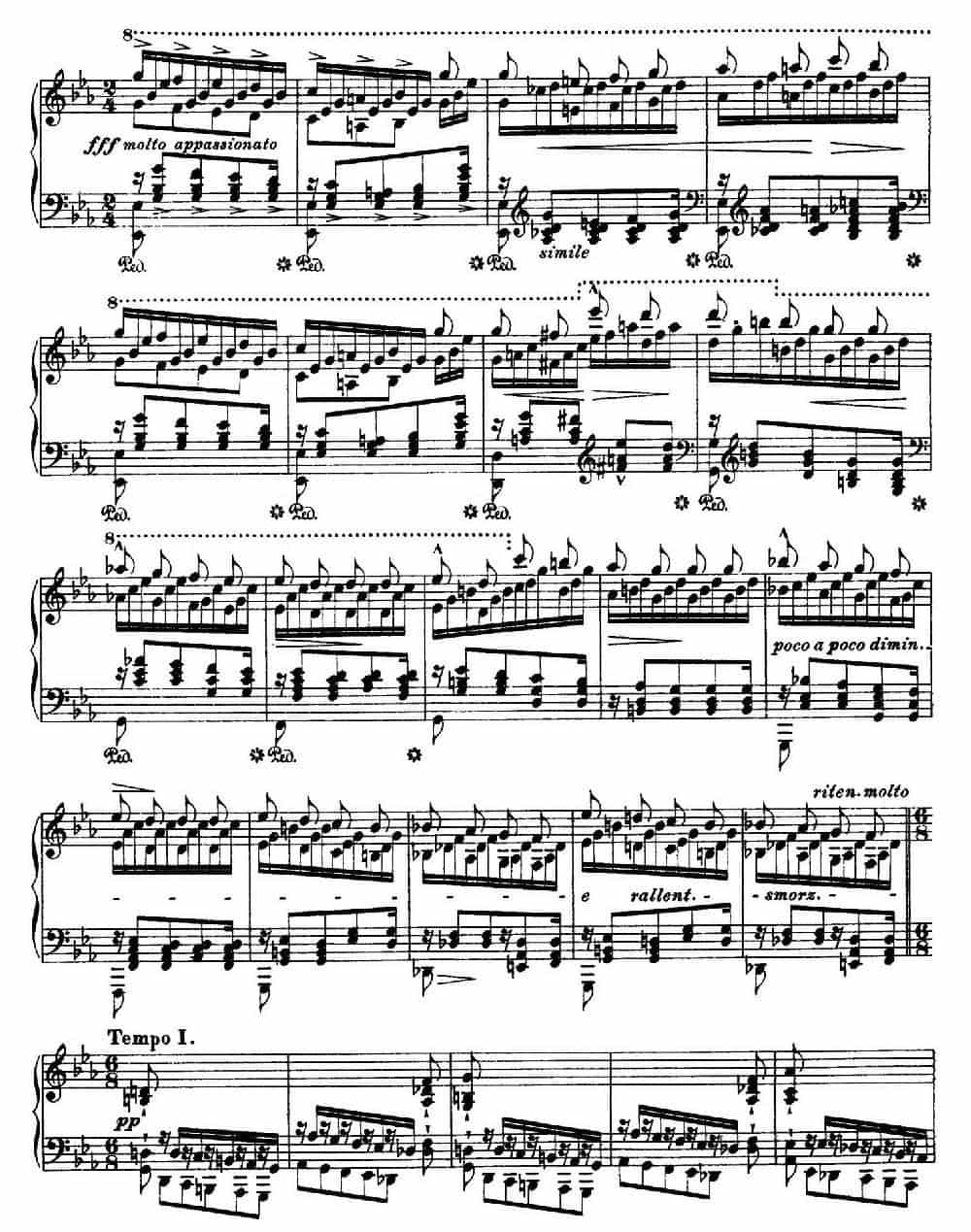 12 Etudes d'execution Transcendante S.139（12首超技练习曲·8） 钢琴乐谱_第7张