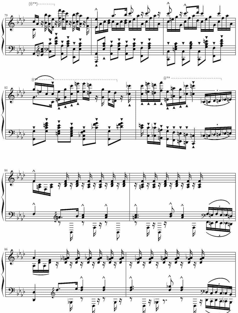 李斯特《创世六日华丽变奏曲》终章  钢琴乐谱_第6张