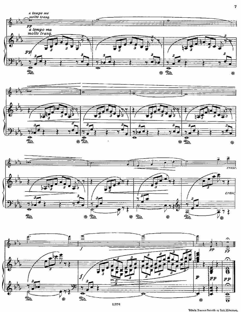 Le Calme（Op.57 No.1）（长笛+钢琴伴奏） 长笛乐谱_第6张