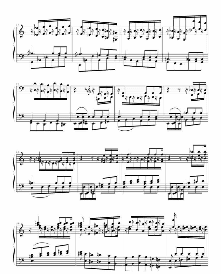 李斯特超凡练习曲第二首 钢琴乐谱_第4张