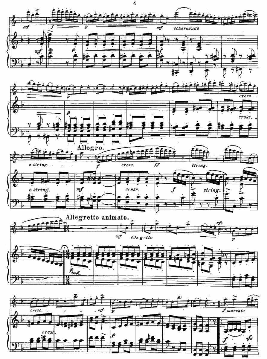 Fantaisies nationales. Op. 59, 3. （长笛+钢琴伴奏） 长笛乐谱_第3张