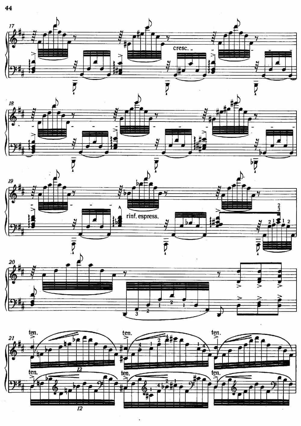 12 Etudes d'execution Transcendante S.139（12首超技练习曲·6） 钢琴乐谱_第3张