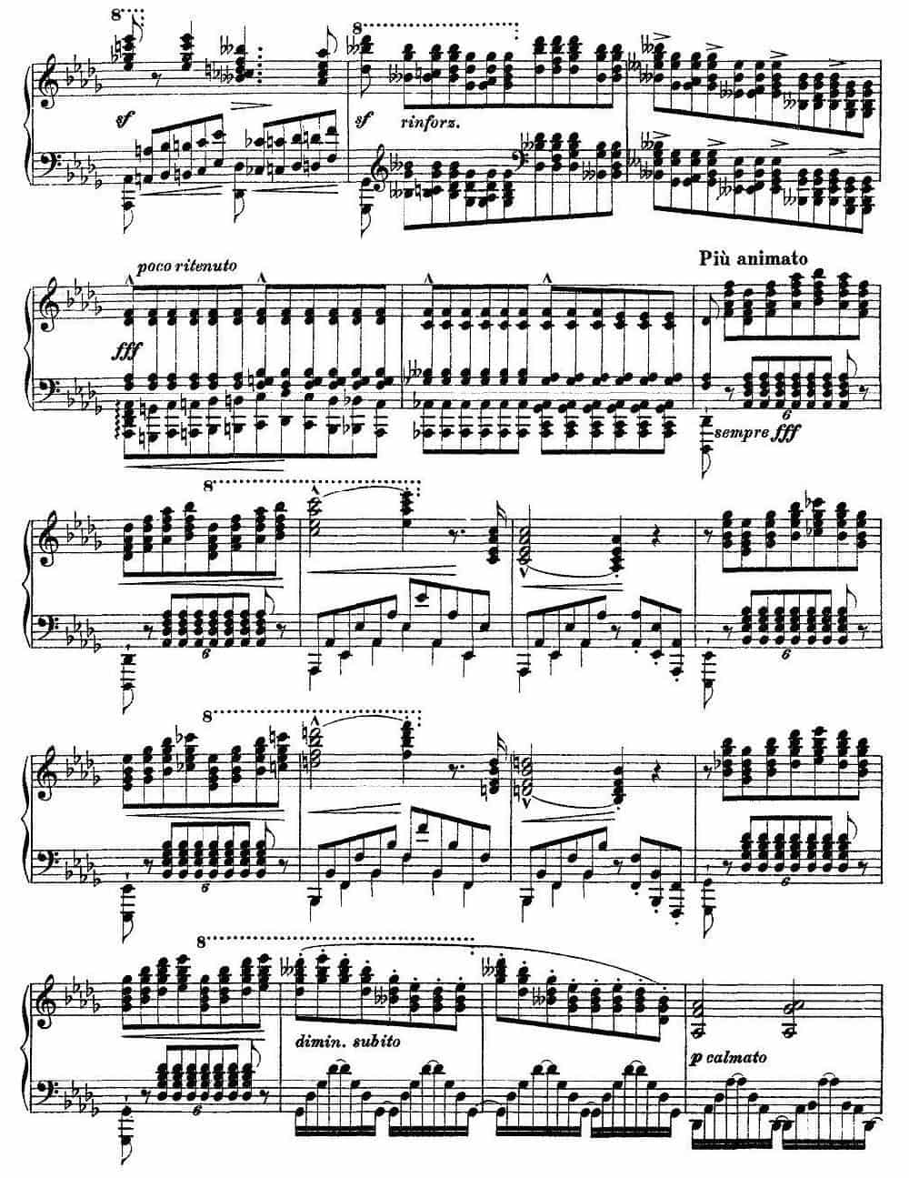 12首超级技巧练习曲：Harmonies du soir（夜之和谐） 钢琴乐谱_第7张