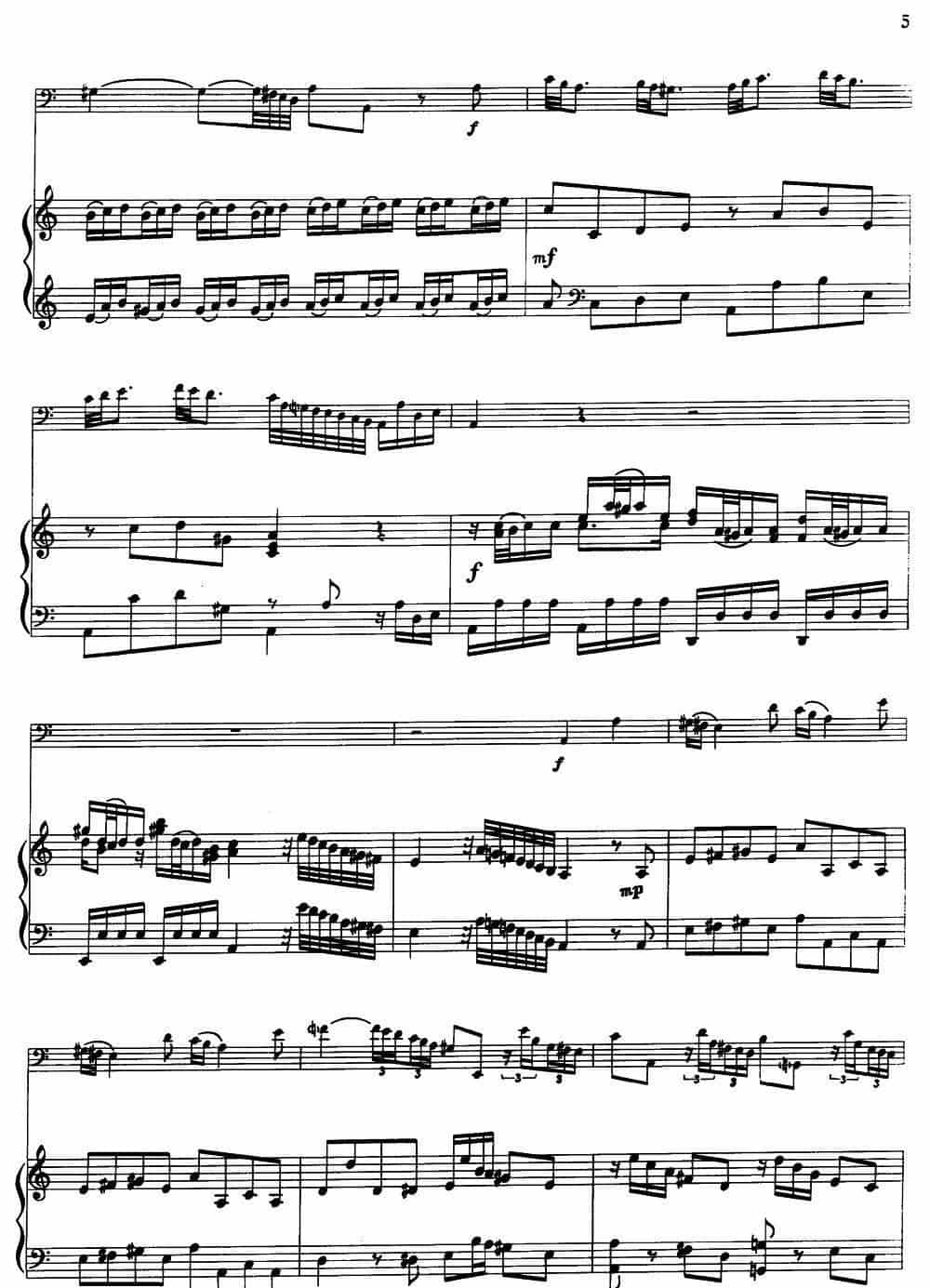 C大调协奏曲（大管+钢琴伴奏） 铜管乐器谱_第5张