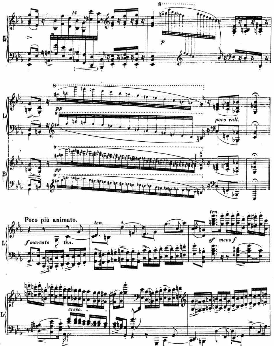 6首帕格尼尼大练习曲（Andantino capriccioso） 钢琴乐谱_第5张