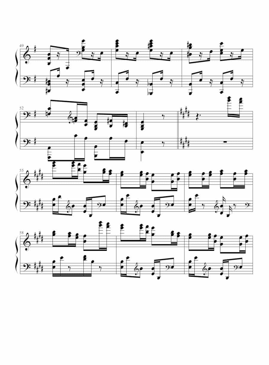 狩猎（练习曲） 钢琴乐谱_第5张