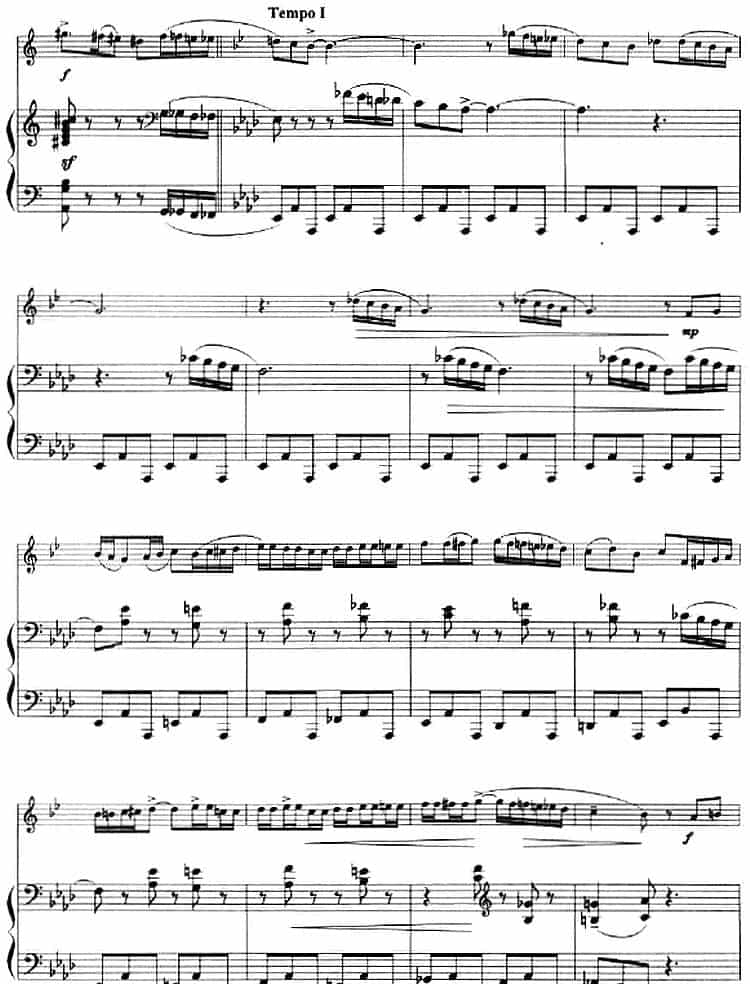 诙谐曲（小号+钢琴伴奏） 铜管乐器谱_第4张