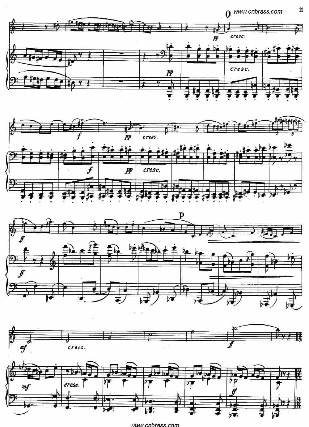 亨德米斯-奏鸣曲（圆号+钢琴） 铜管乐器谱_第10张