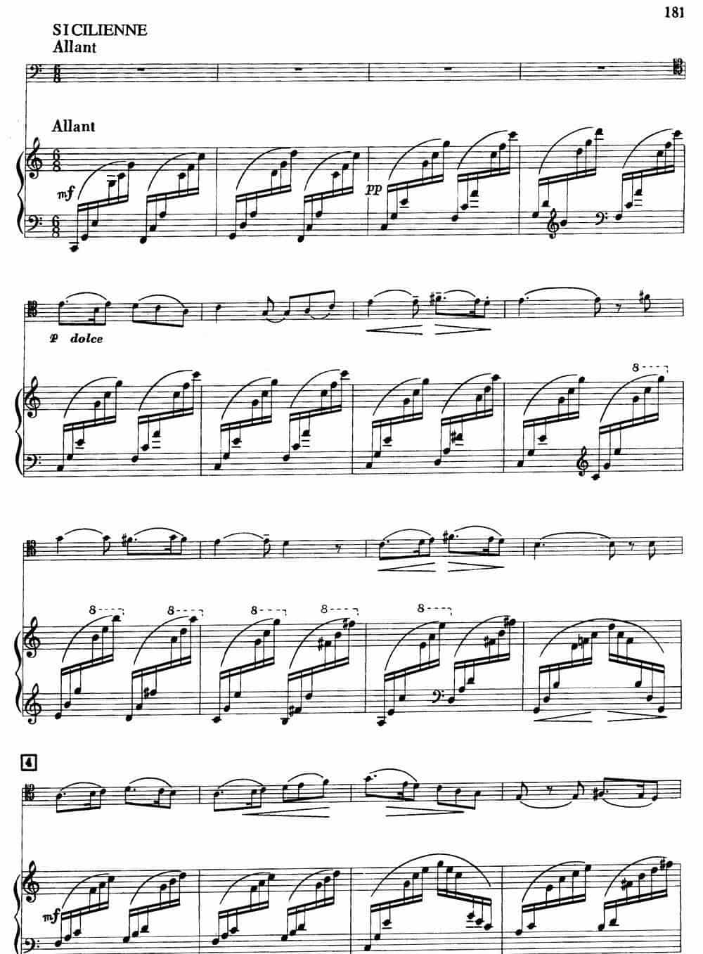 宣叙调、西西里舞曲和回旋曲（大管+钢琴伴奏） 铜管乐器谱_第3张