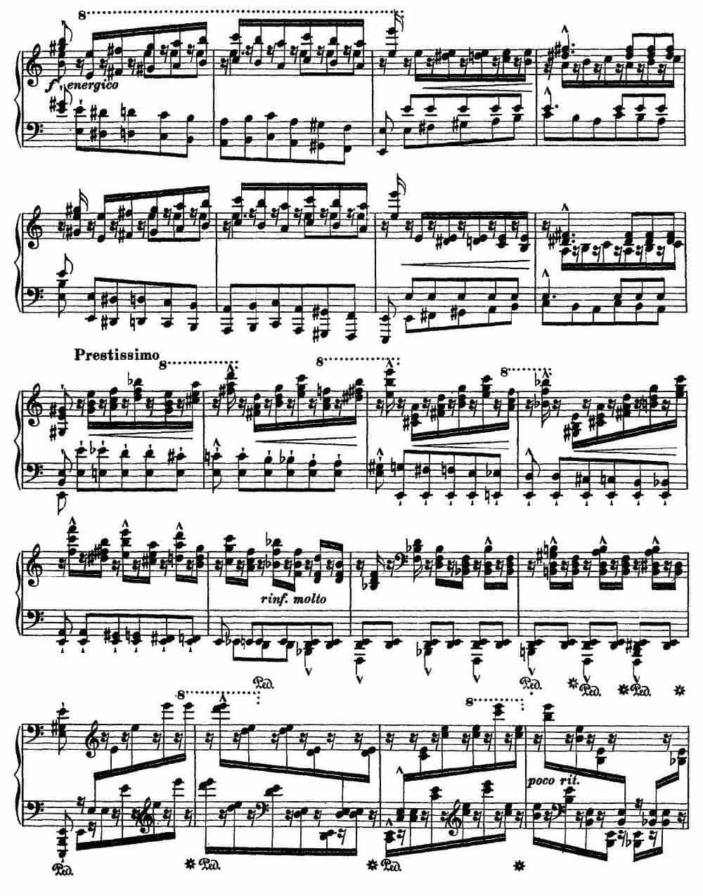 12首超级技巧练习曲：A Minor（A 小调） 钢琴乐谱_第4张