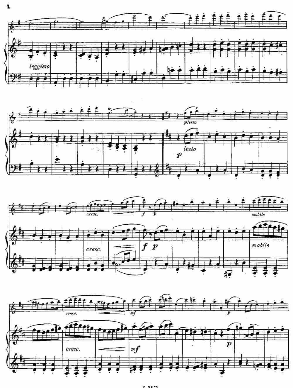 Scherzino（Op.55 No.6）（长笛+钢琴伴奏） 长笛乐谱_第3张