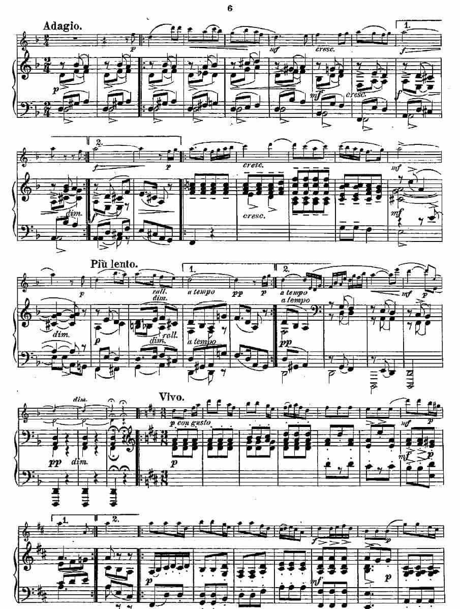 Fantaisies nationales. Op. 59, 1. （长笛+钢琴伴奏） 长笛乐谱_第5张