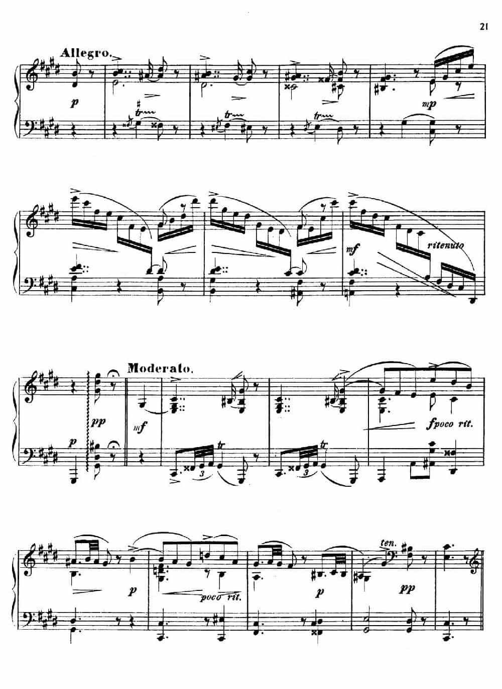 24 Characteristic Pieces Op.36（24首性格小品·4） 钢琴乐谱_第2张