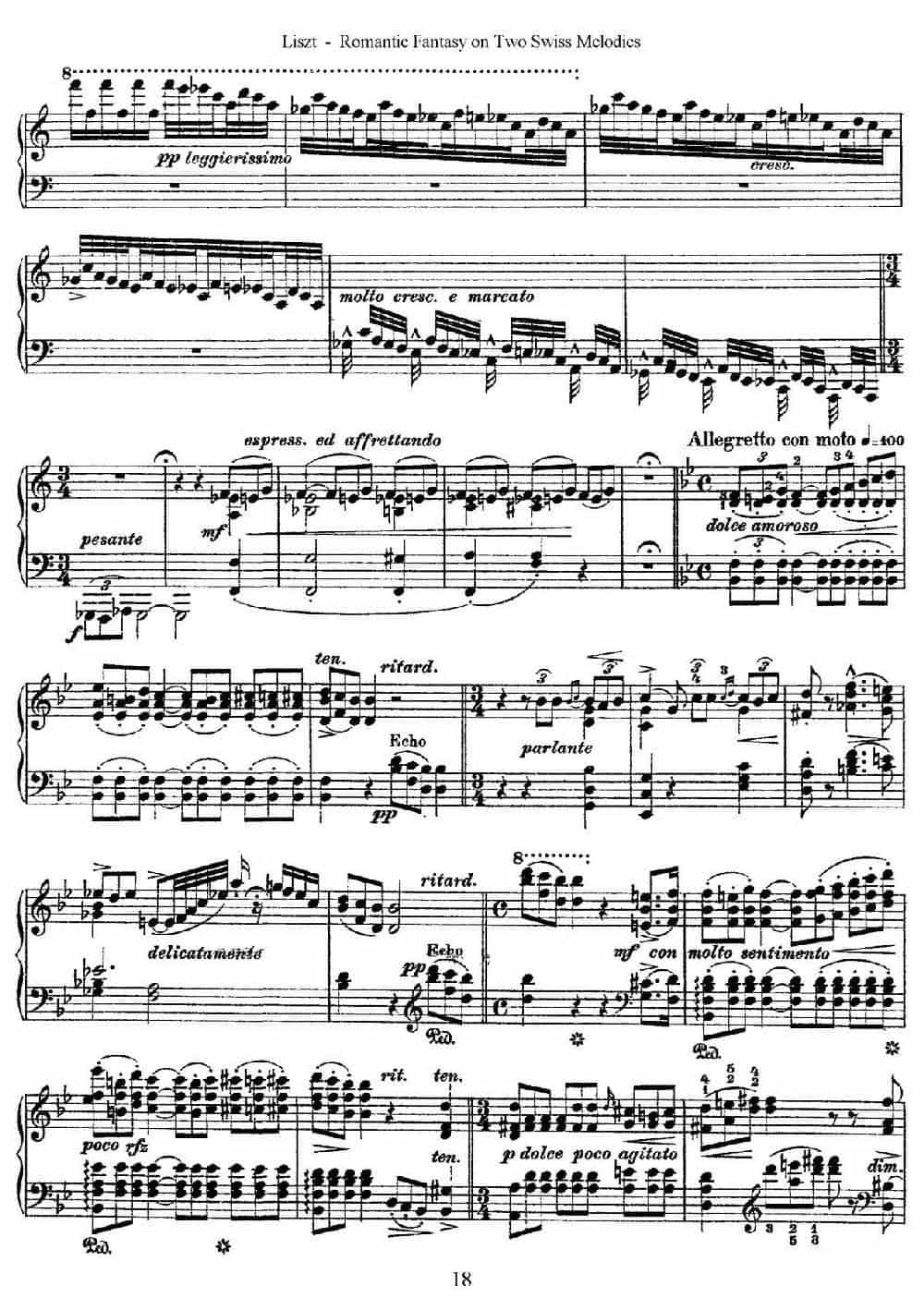 Romantic Fantasy on 2 Swiss Melodies Op.5(浪漫幻想曲) 钢琴乐谱_第18张