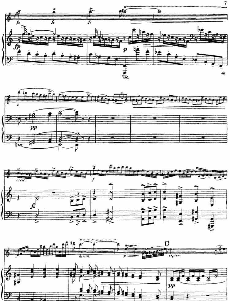 德沃夏克作品53号A小调协奏曲 （小提琴和钢琴） 钢琴乐谱_第5张