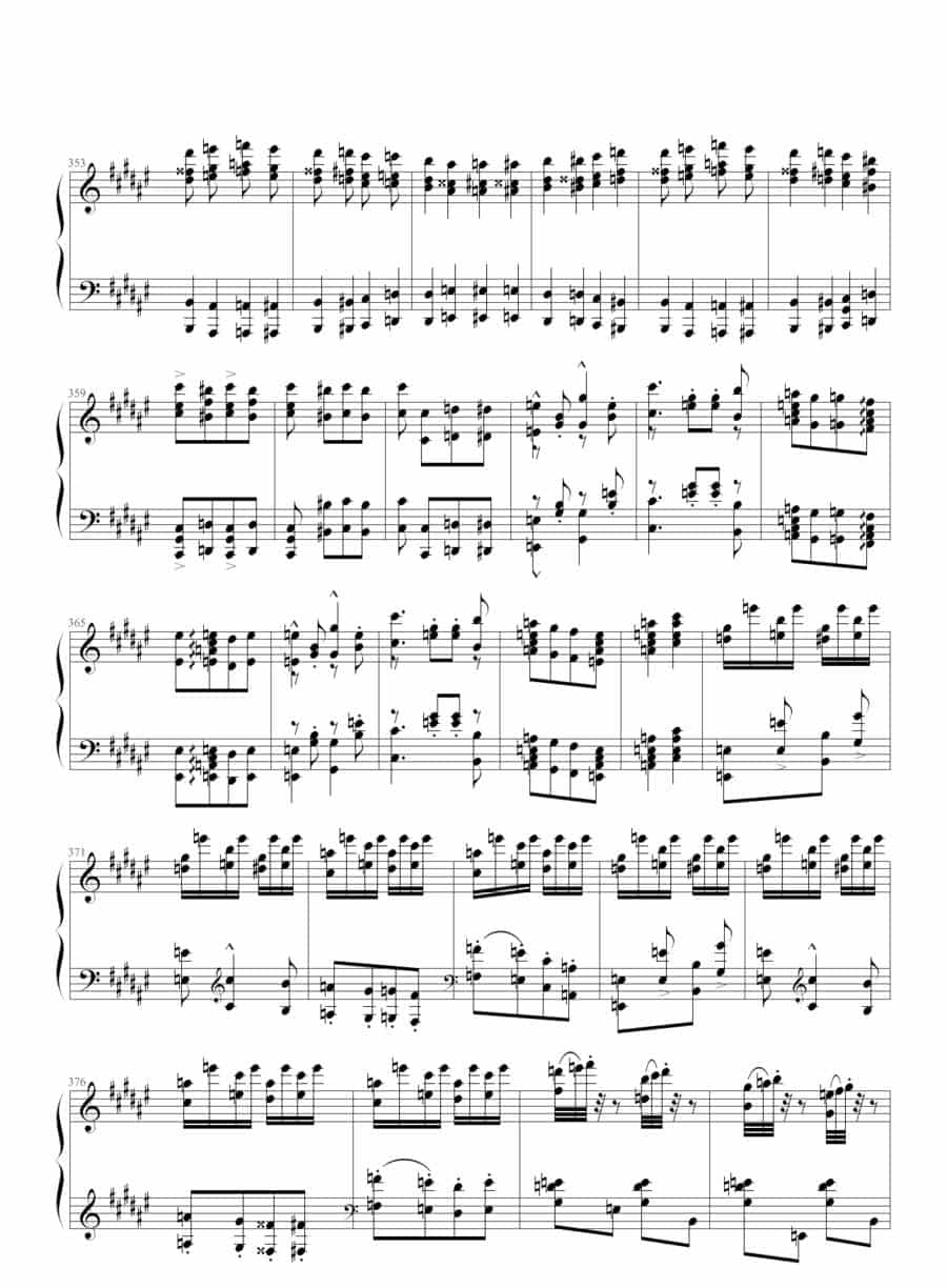 匈牙利狂想曲第二号 钢琴乐谱_第14张