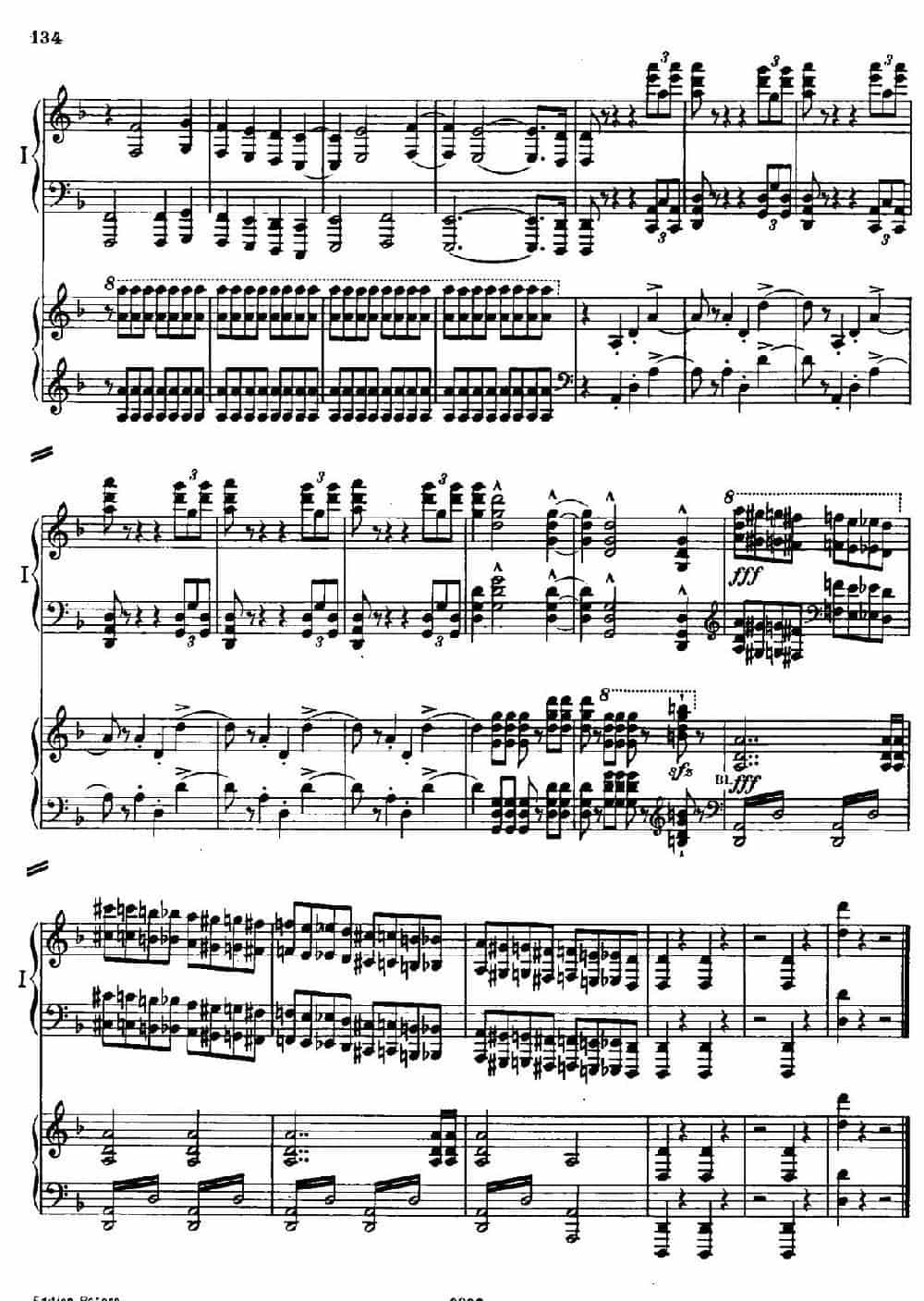 Danse Macabre.（双钢琴） 钢琴乐谱_第33张