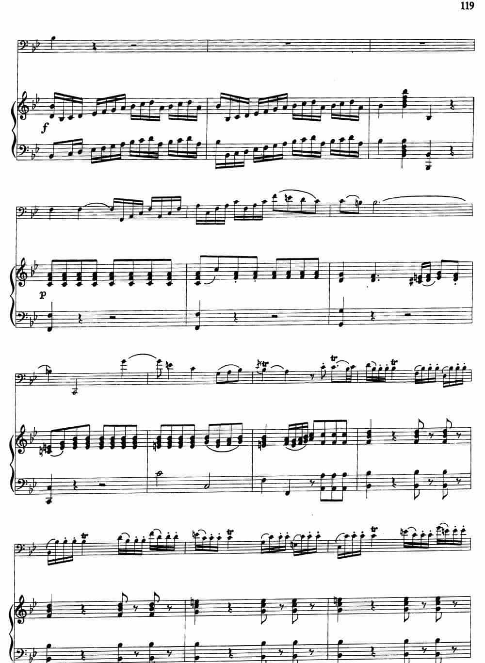 降B大调协奏曲（大管+钢琴伴奏） 铜管乐器谱_第4张