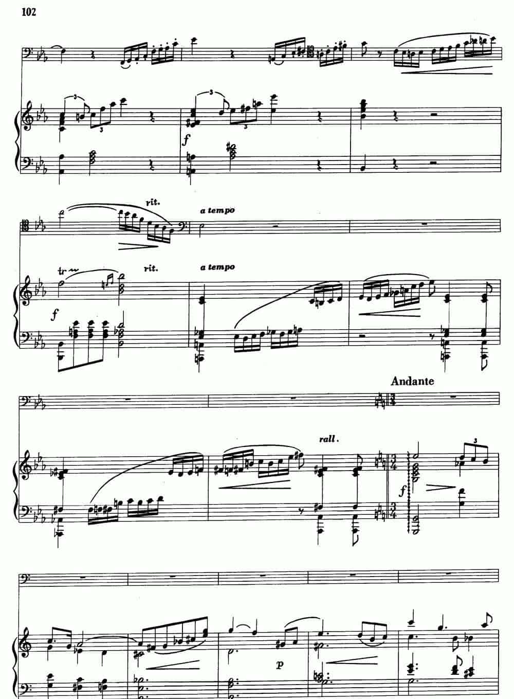 F小调第二协奏曲（大管+钢琴伴奏） 铜管乐器谱_第6张