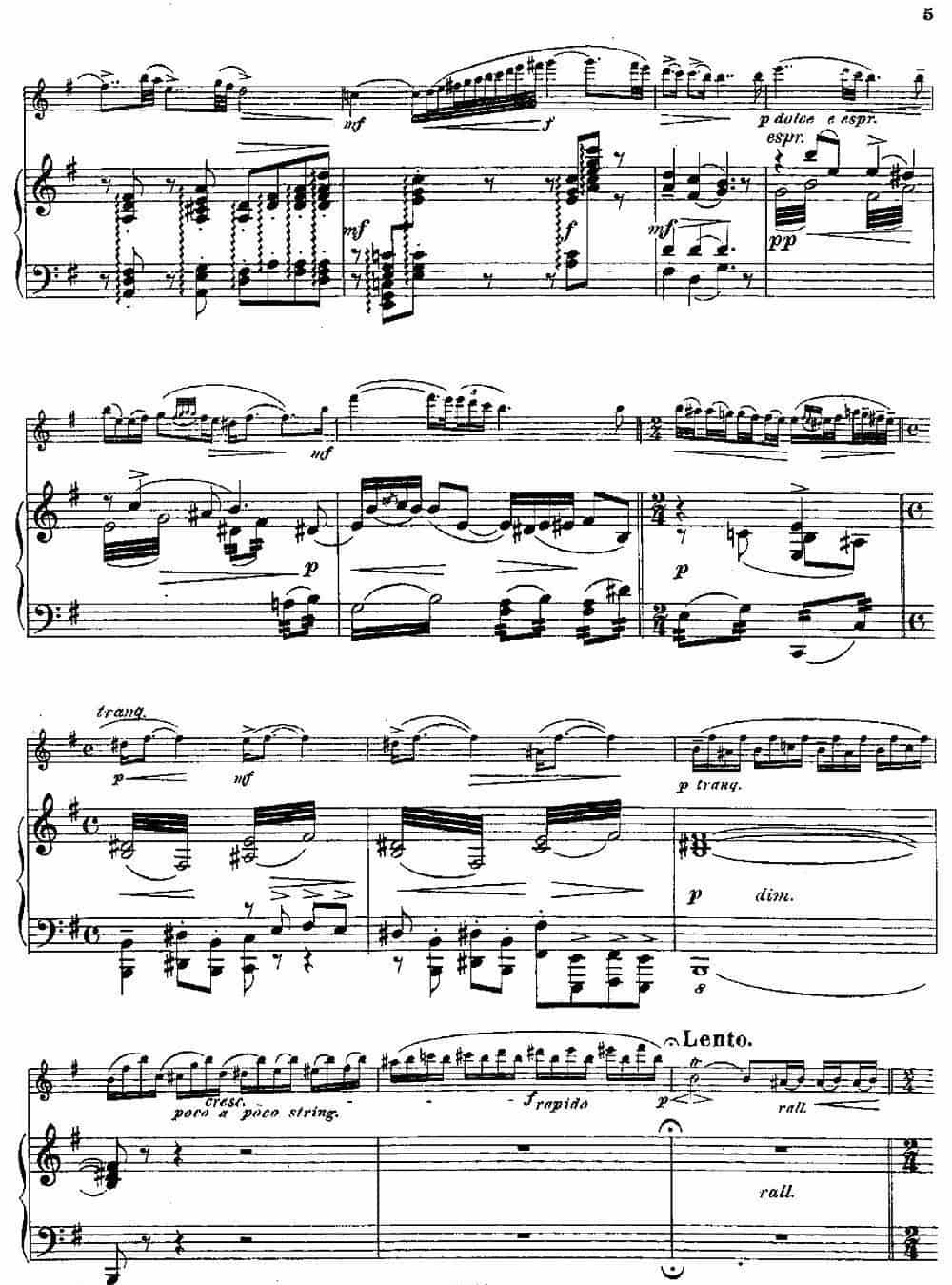 Introduction et Caprice（Op.58）（长笛+钢琴伴奏） 长笛乐谱_第3张