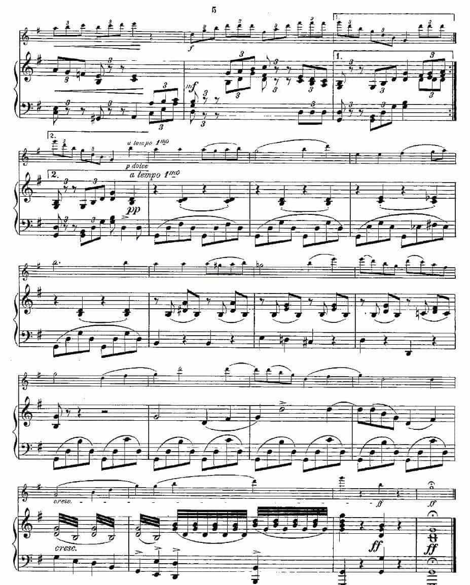 Solovortrag fur junge Flotenspieler.Op.47（长笛+钢琴伴奏） 长笛乐谱_第5张
