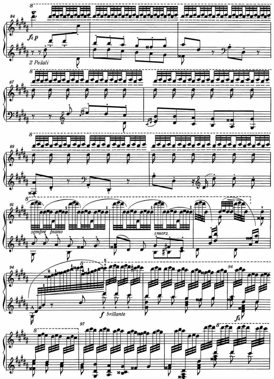 6首帕格尼尼大练习曲（La Campanella） 钢琴乐谱_第6张